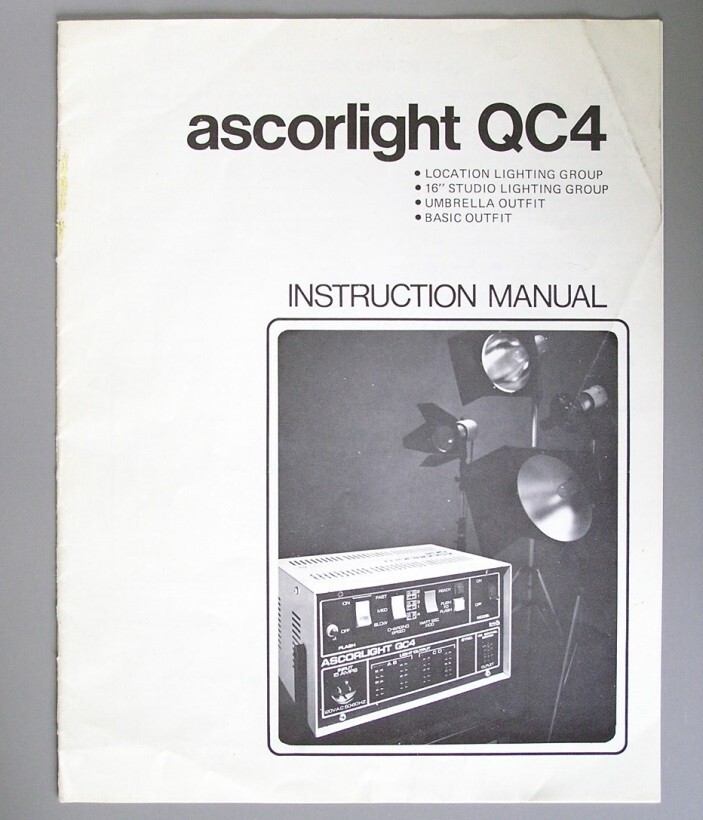 Ascorlight QC-4 Instruction Manual