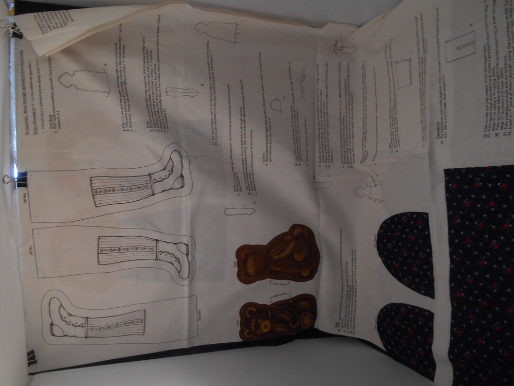 Goldilocks Once Upon a Time Fabric Pattern Panel Cut-out Doll Sew it Yourself