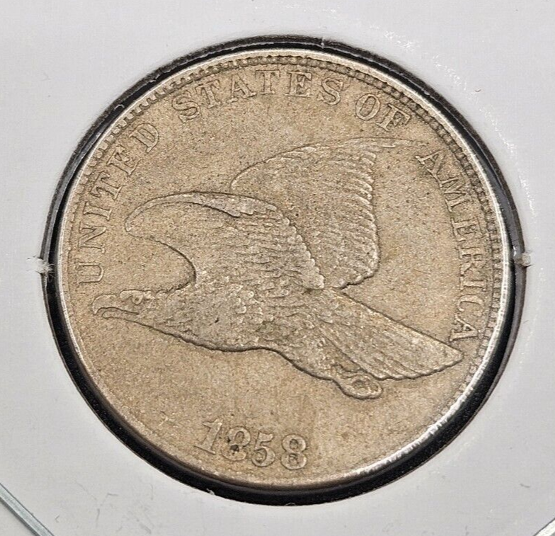 1858 (Large Letters) Flying Eagle Cent | EXTRA FINE
