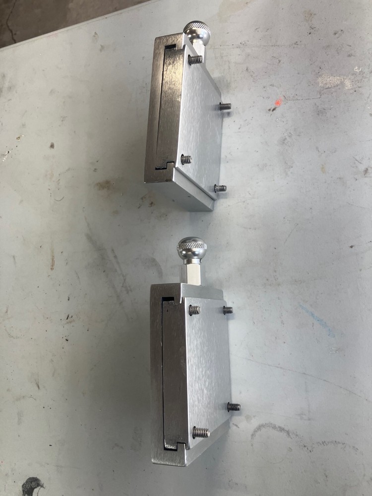 Quantity 2 Big Jon quick slide mounting bases Silver