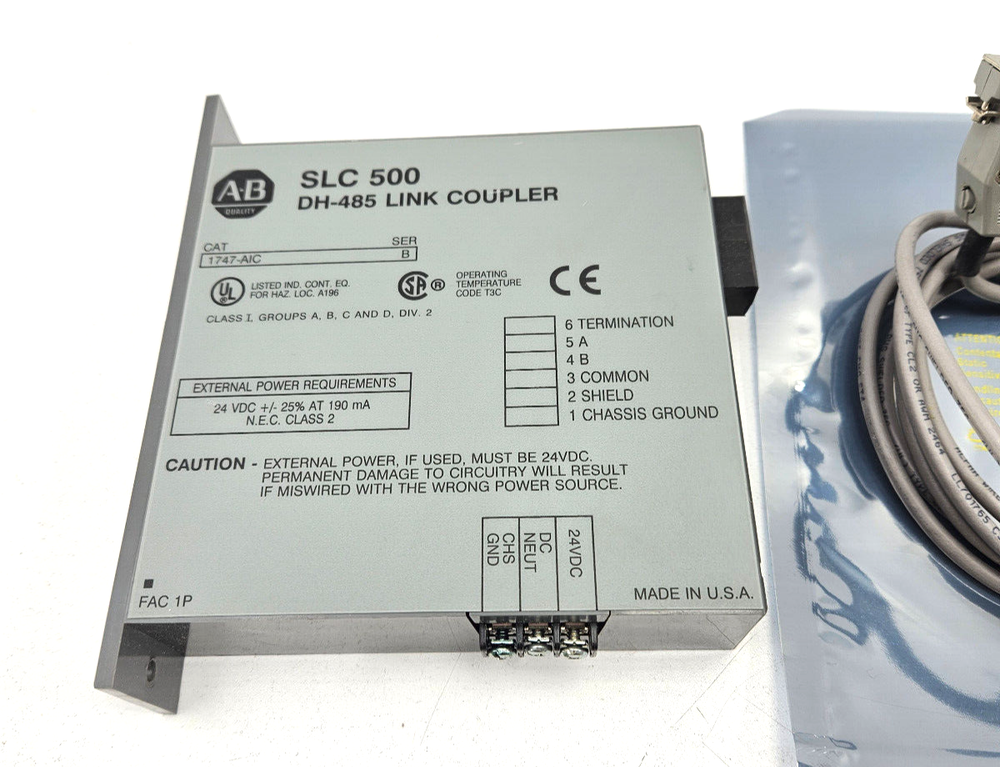 SLC 500 DH-485 Link Coupler