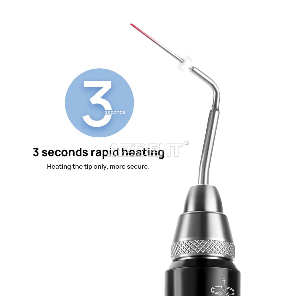 Dental Gutta Percha Obturation System Root Endo Heated Pen + 2 Heating Tips