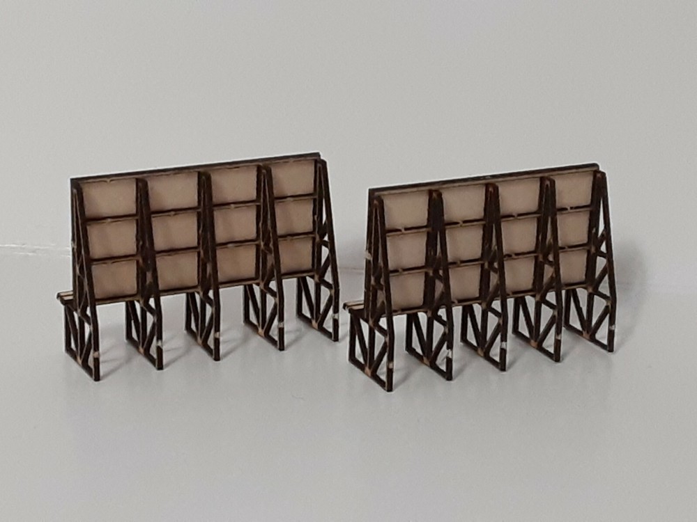 Free Standing Billboard 2pk Kit - Z Scale - Laser Cut
