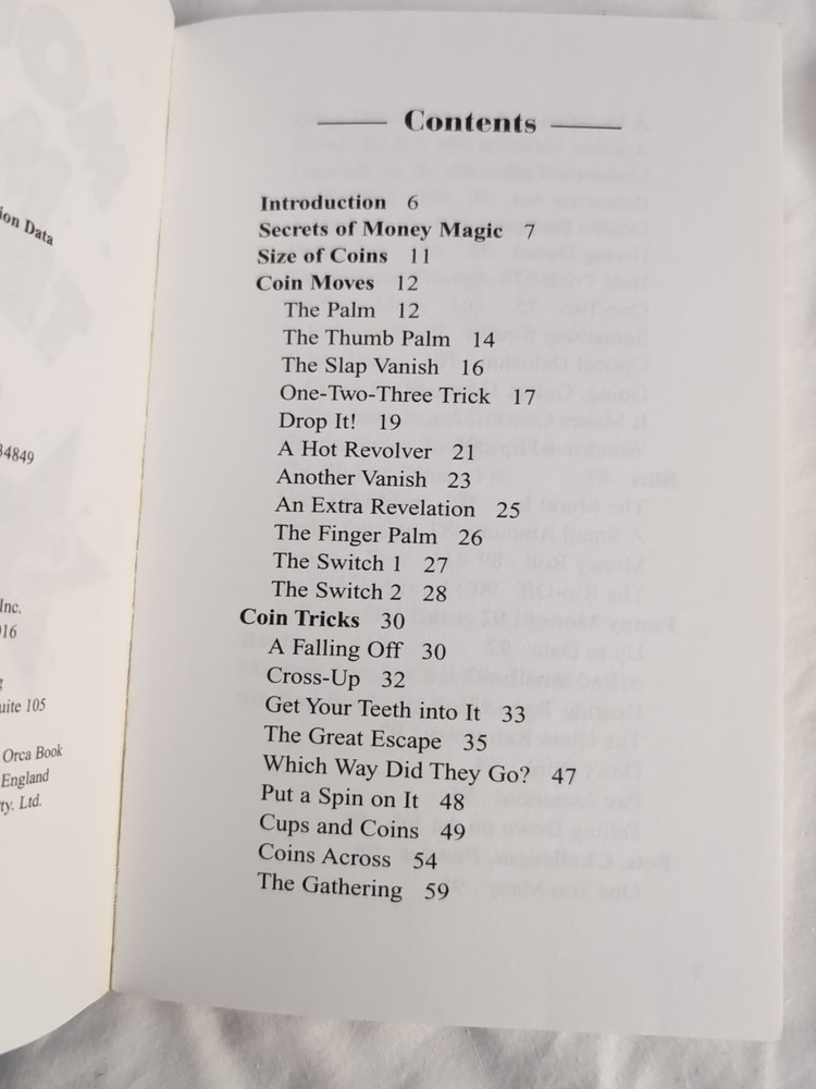 Money Magic Tricks Book Bob Longe