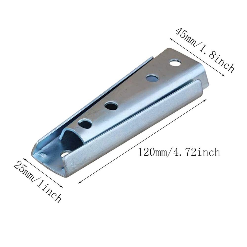 KAIISSA 4.7 Inch Concealed Headboard Panel Wall Fixing 4.7inch, Silver