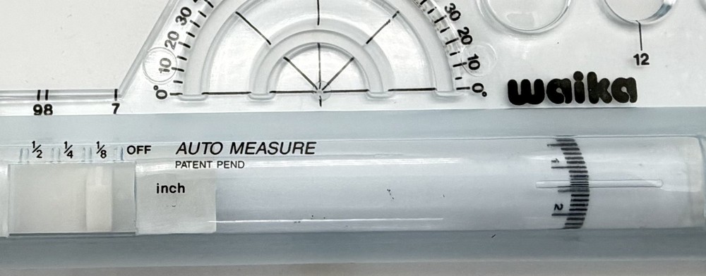 Parallel Rolling Ruler-set of two-Waika- for technical drawing and architects