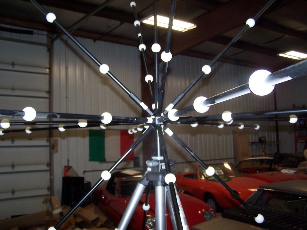 Unique Steampunk Sputnik Influenced Industrial Art Spatial Model disassembles *