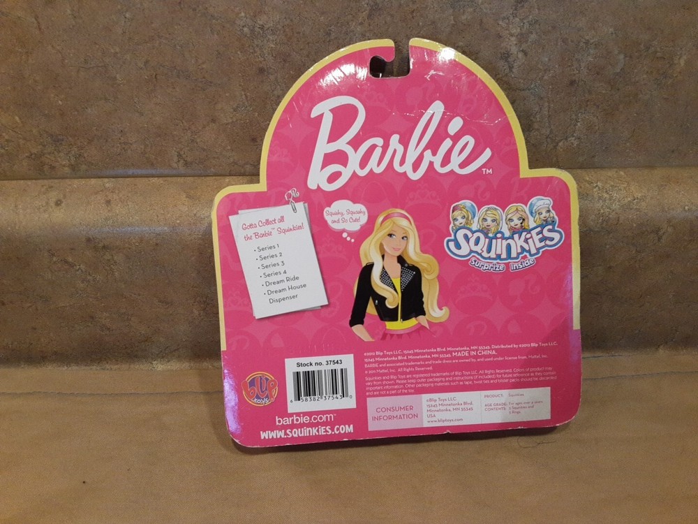 Squinkies Barbie Rings New IN PACKAGE