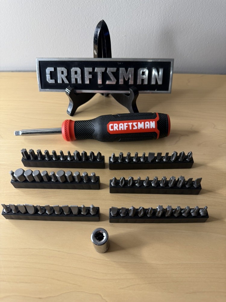 CRAFTSMAN 66 pc Hex Bit Set w 1/4 Drive Spinner Handle