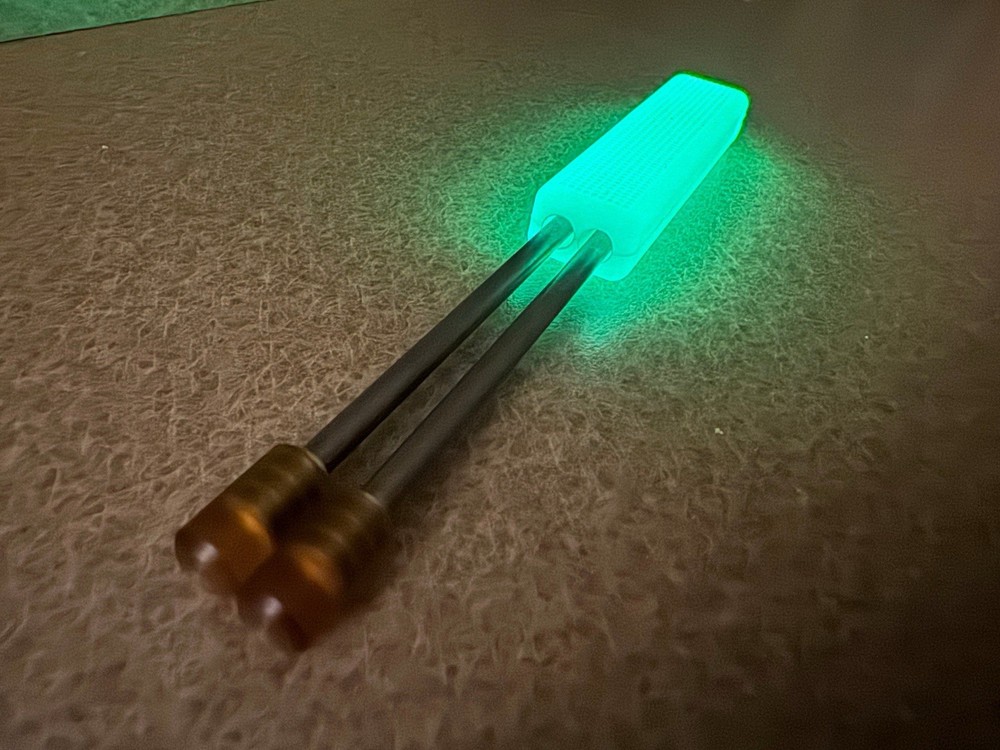 Pair Maratac CountyComm Derlin Titanium Probe by EOD Robotics With Glow Holder!