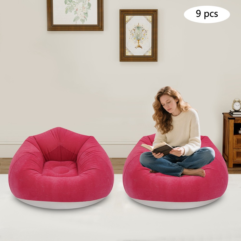 Modern Inflatable Chairs 9 Pcs Inflatable Sofa Inflatable Sofa for Homes Yards