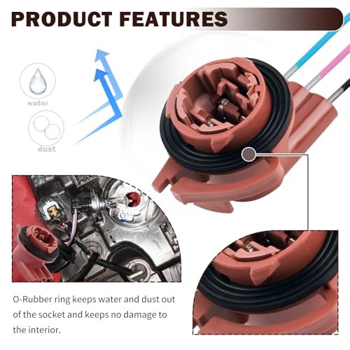 2PCS 3157 Turn Signal Socket,Standard Brake Light Socket with Tail Light