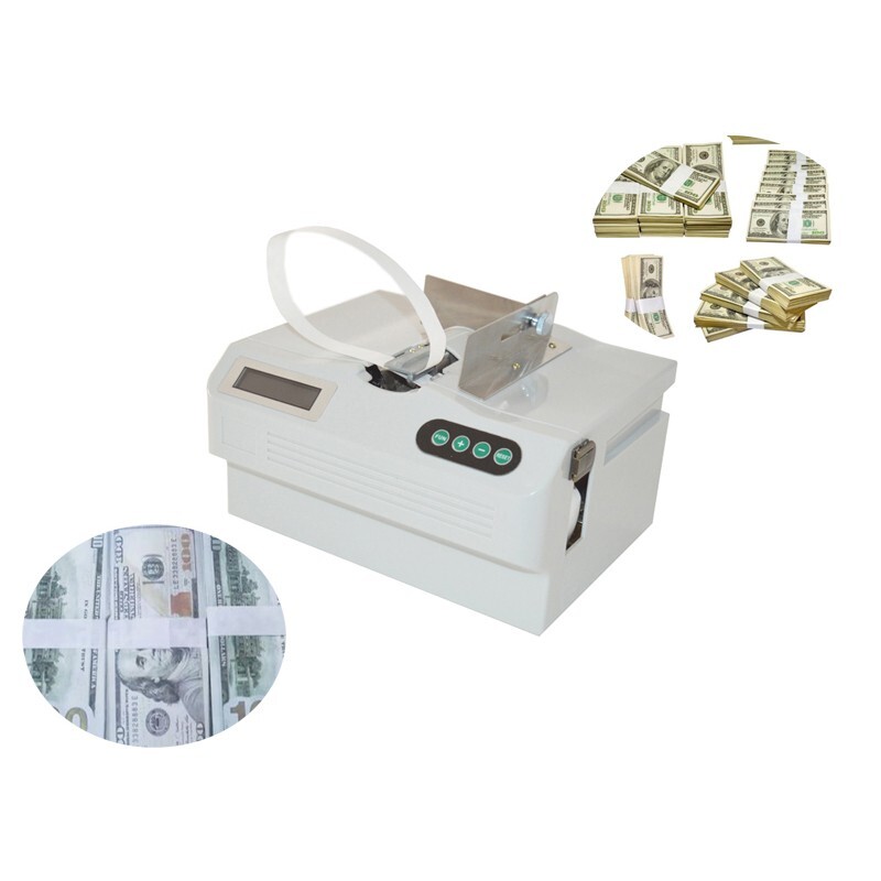 110V Automatic Mini Cross Tying Machine 2.5-15CM Binding Width, Up to 10CM Thick