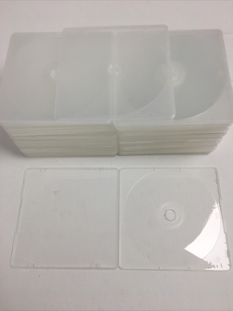 USDISC PP Poly Cases 5mm, Single 1 Disc (Clear) - 44 Pack