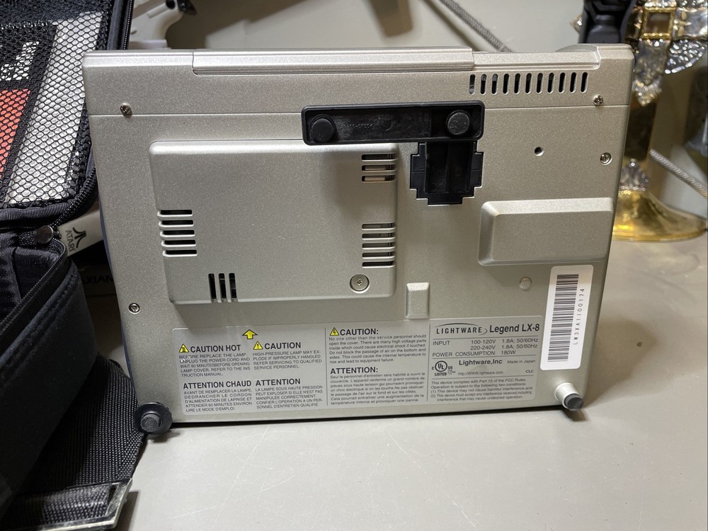 Lightware Legend LX-8 Projector Unit W/ Travel Case Working Mint