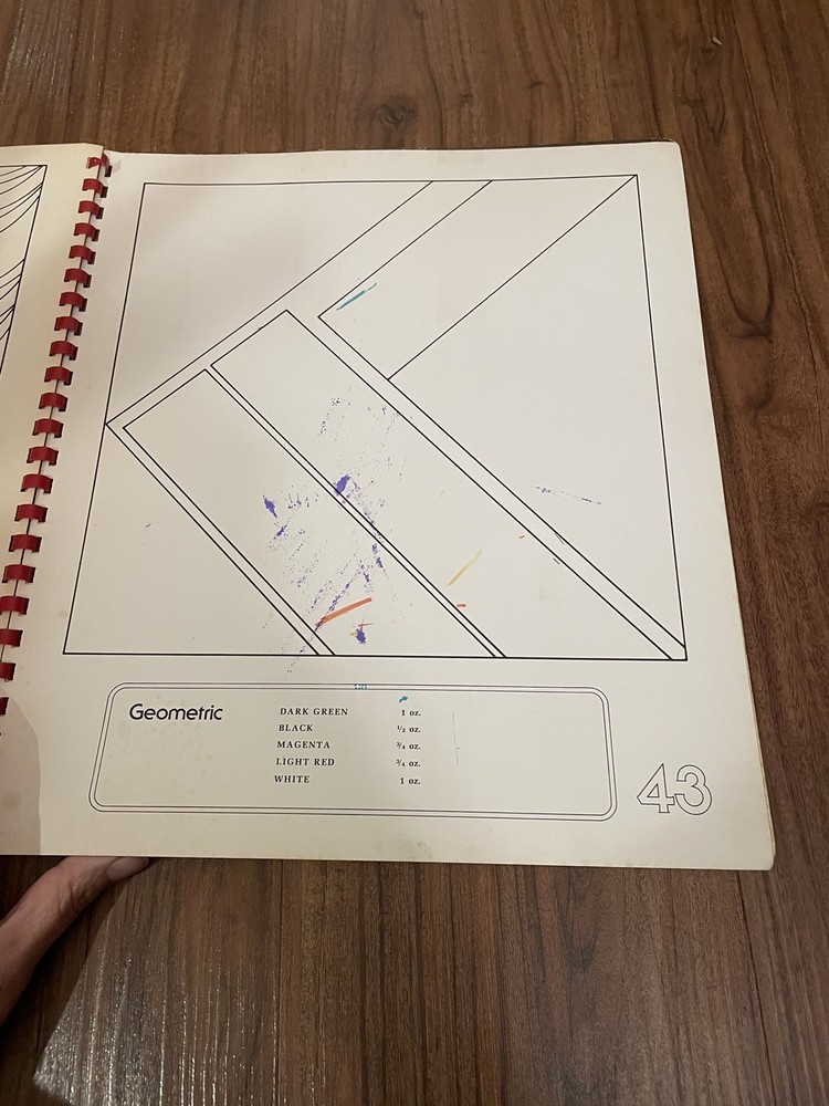 Lisbeth Perrone's Needlepoint Workbook First Edition Red Spiral Bound 1973