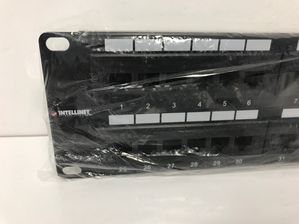 INTELLINET NETWORKS SOLUTIONS P48T-KDA 513579 CATE5E PATCH PANEL 48 PORT UTP 2U