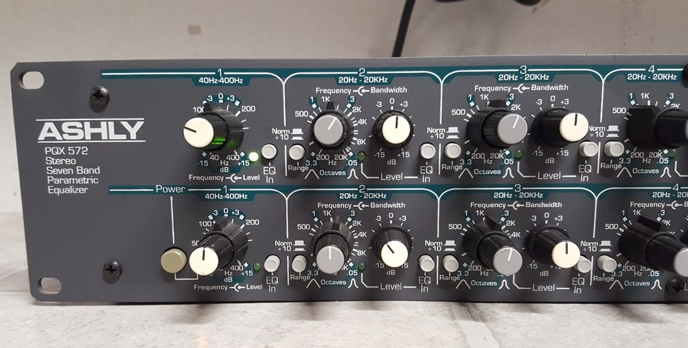 Ashly PQX 572 Stero Seven Band Parametric Equalizer READ