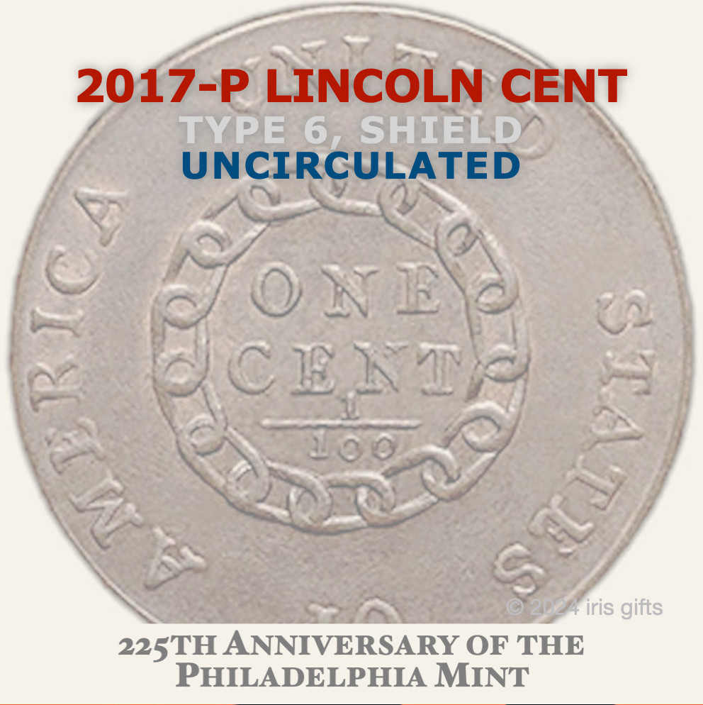 🔥2017-P Lincoln Shield Cent 🟠 / Only "P" Mint Mark Cent WOW! / Uncirculated
