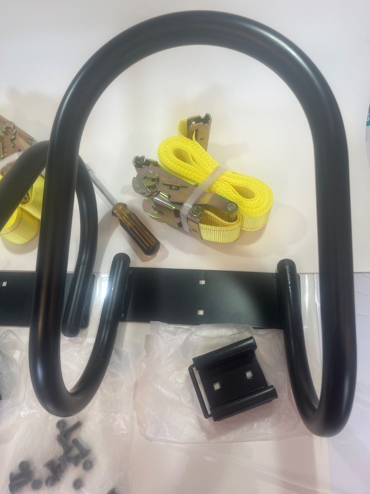 2 Pack E Track Wheel Chock & Strap Kit Track Motorcycle Wheel Chock Trailers