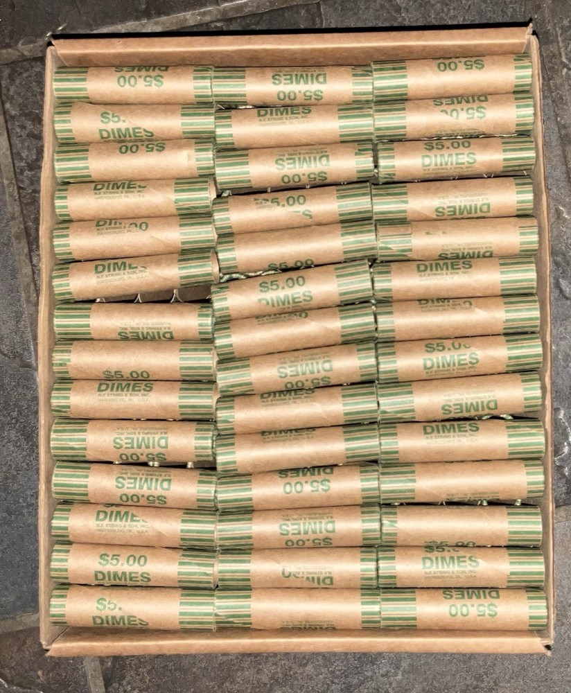 234 DIME COIN WRAPPER CRIMPED END