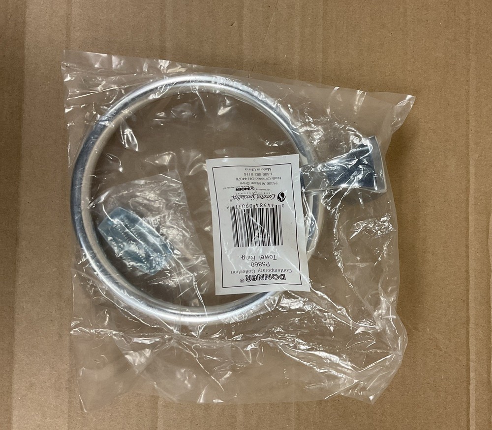 Shiny Chrome Towel Ring by Moen P5860