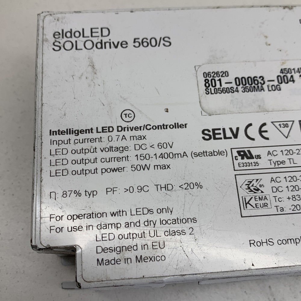 eldoLED 560/S SOLOdrive SL0560S4 Intelligent LED Driver/Controller 350mA