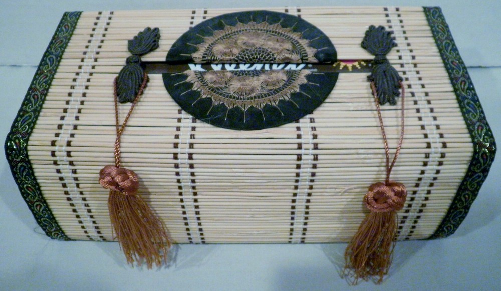 Rectangular Reed Tissue Box Cover