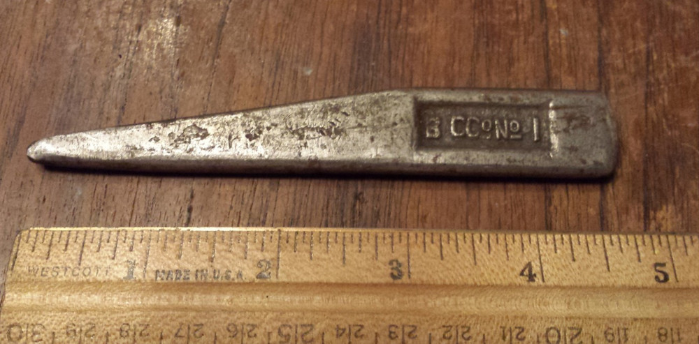 B CCo No 1 Lathe Wedge tool -as pictured
