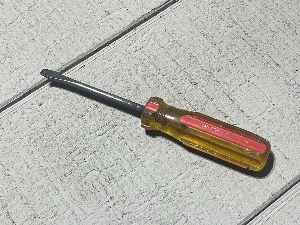 Milford USA Flat Head Slotted Tip Screwdriver