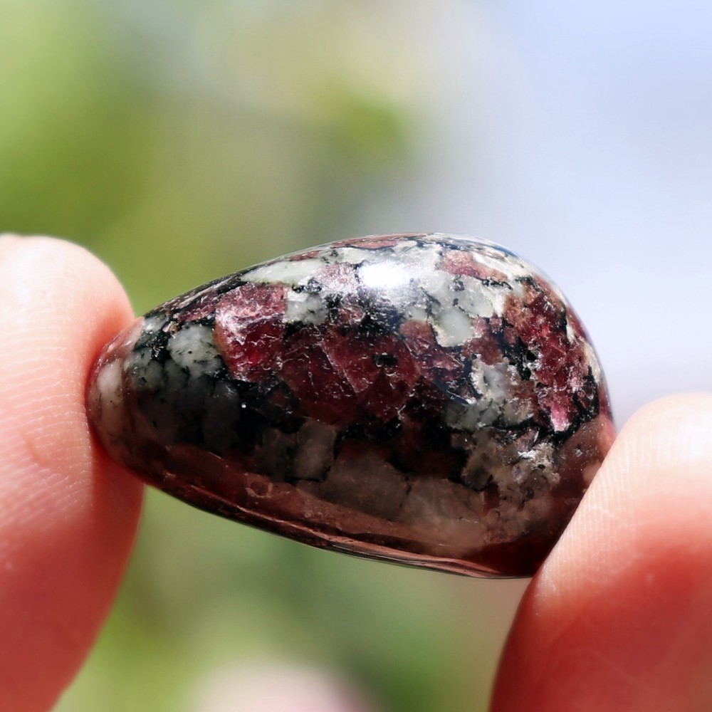 Polished Eudialyte, Fluorescent Mineral (EUD33)