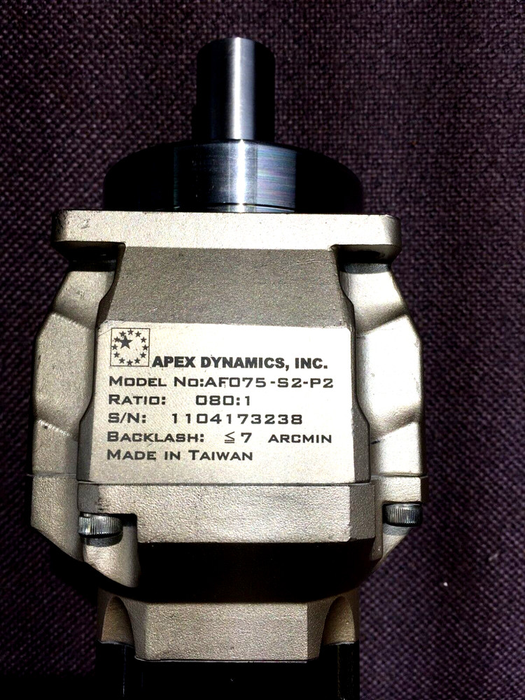APEX DYNAMICS INC. AF075-S2-P2 HIGH PRECISION PLANETARY GEARBOX /MOTOR/ENCODER