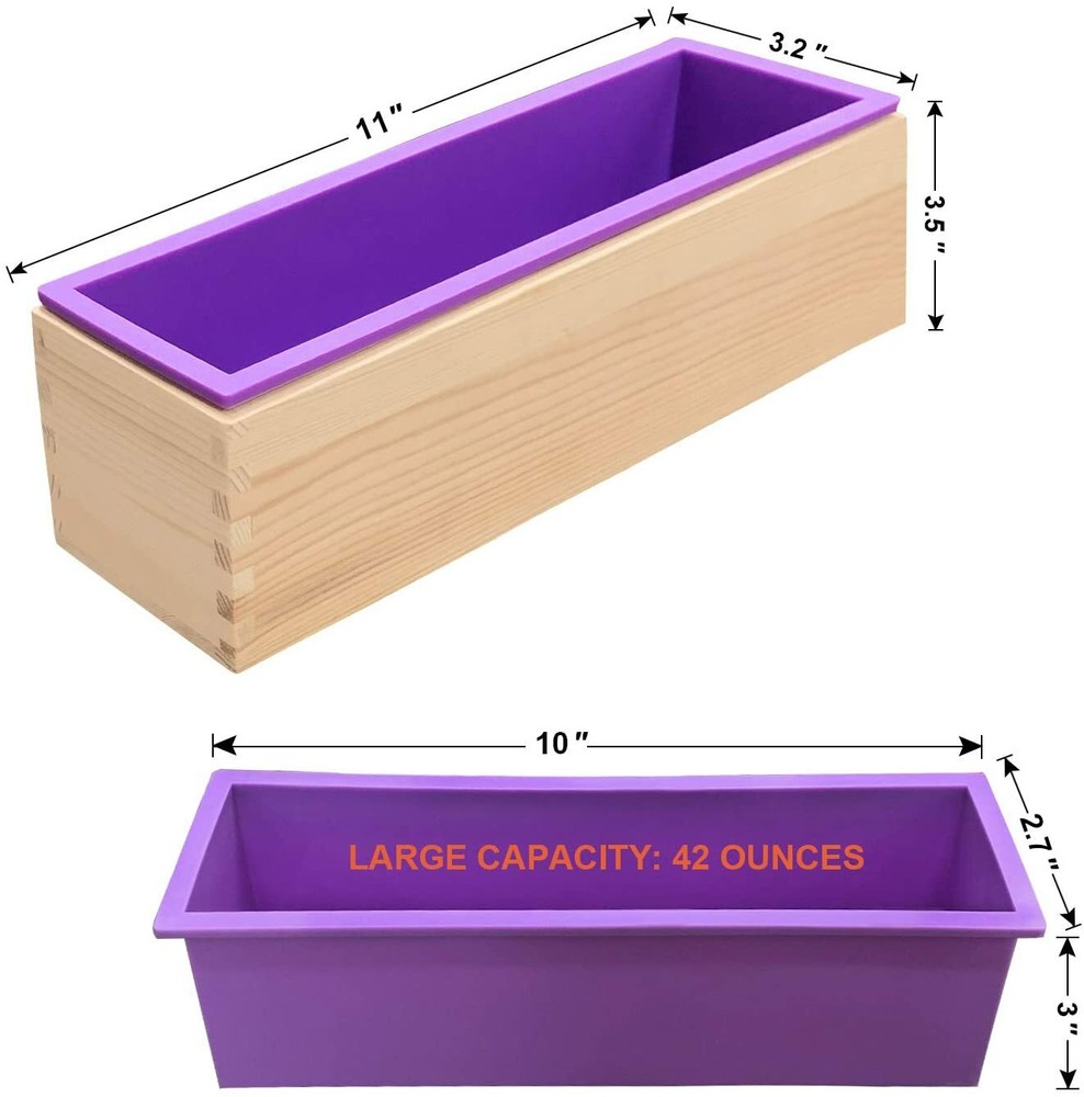 Large Rectangular Soap Mold Loaf Swirl Making Tool DIY Handmade Rendering Mould