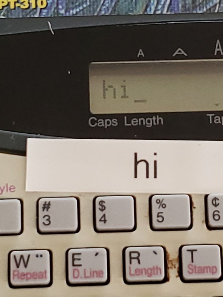 Brother P-Touch Extra PT-310 Label Maker ~ No Adaptor
