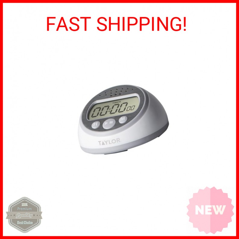 Taylor Digital Timer Counts Up and Down for School, Learning, Projects, and Kitc