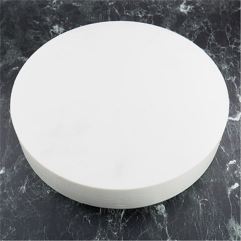 Ertalyte PET-P PLASTIC Solid Round Disk 10-7/8" OD x 2" Semiconductor/Military