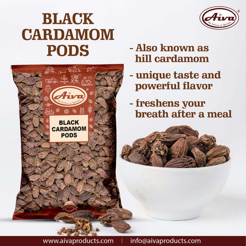 Aiva Black Cardamom Pods