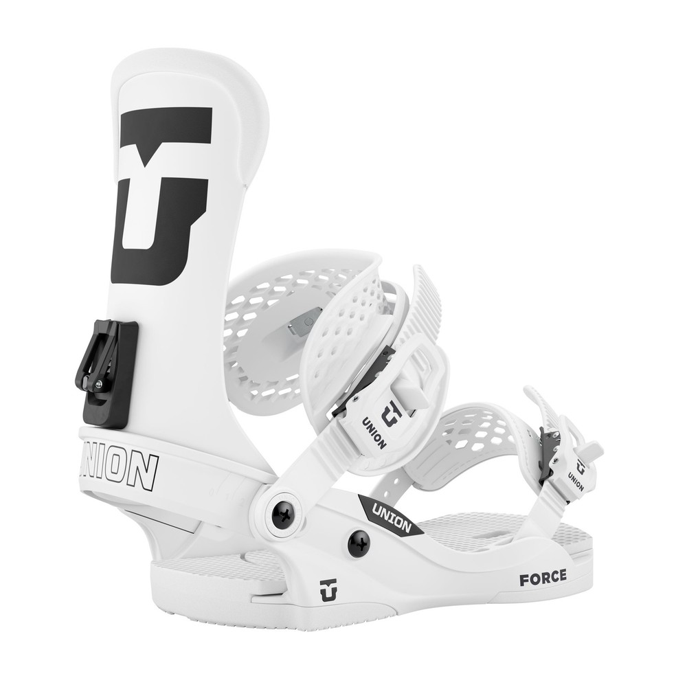 Union Force Classic Men's Snowboard Bindings, White, Medium MY26