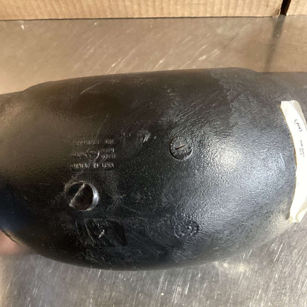 90 Degree Elbow Black 4 IPS, 3.5” Inner 4.5” Outer