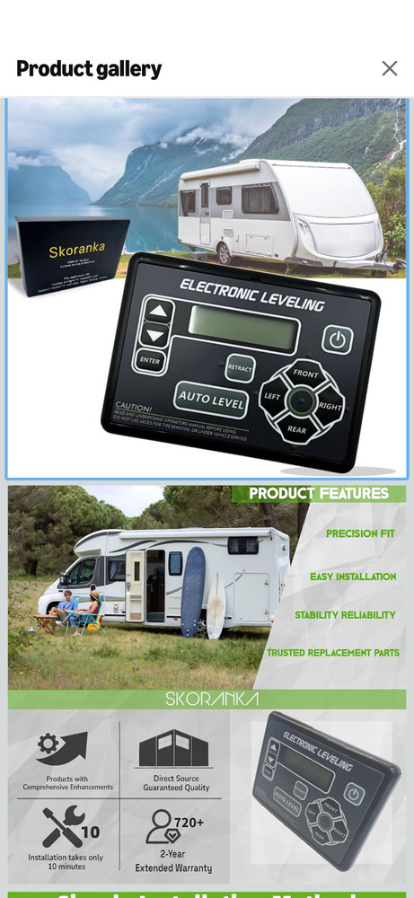 RV Leveling Touchpad Control Panel Replacement 421484 Compatible with Lippert