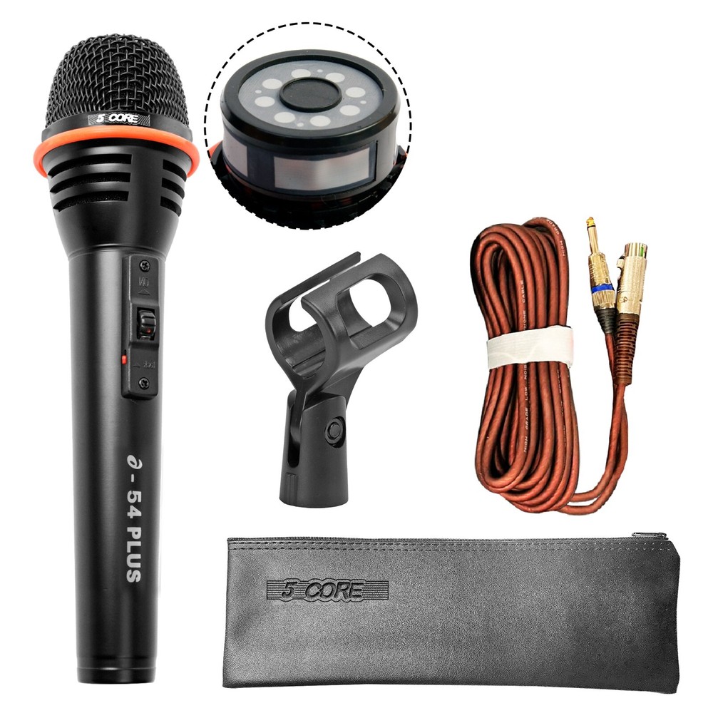 5Core Microphone Dynamic Metal Mic Karaoke Singing Studio XLR Handheld Microfono