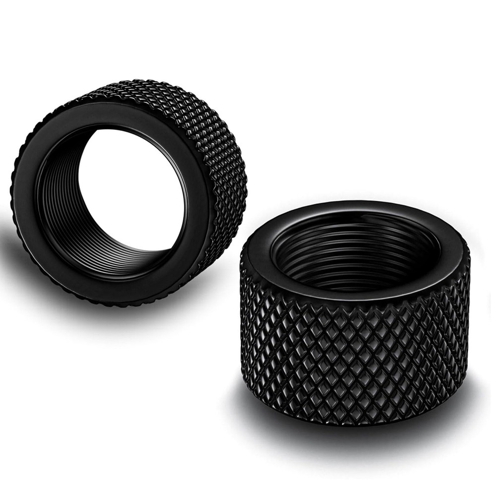 NIRIAHO 2-Pack 5/8x24 Steel Thread Protector, Black