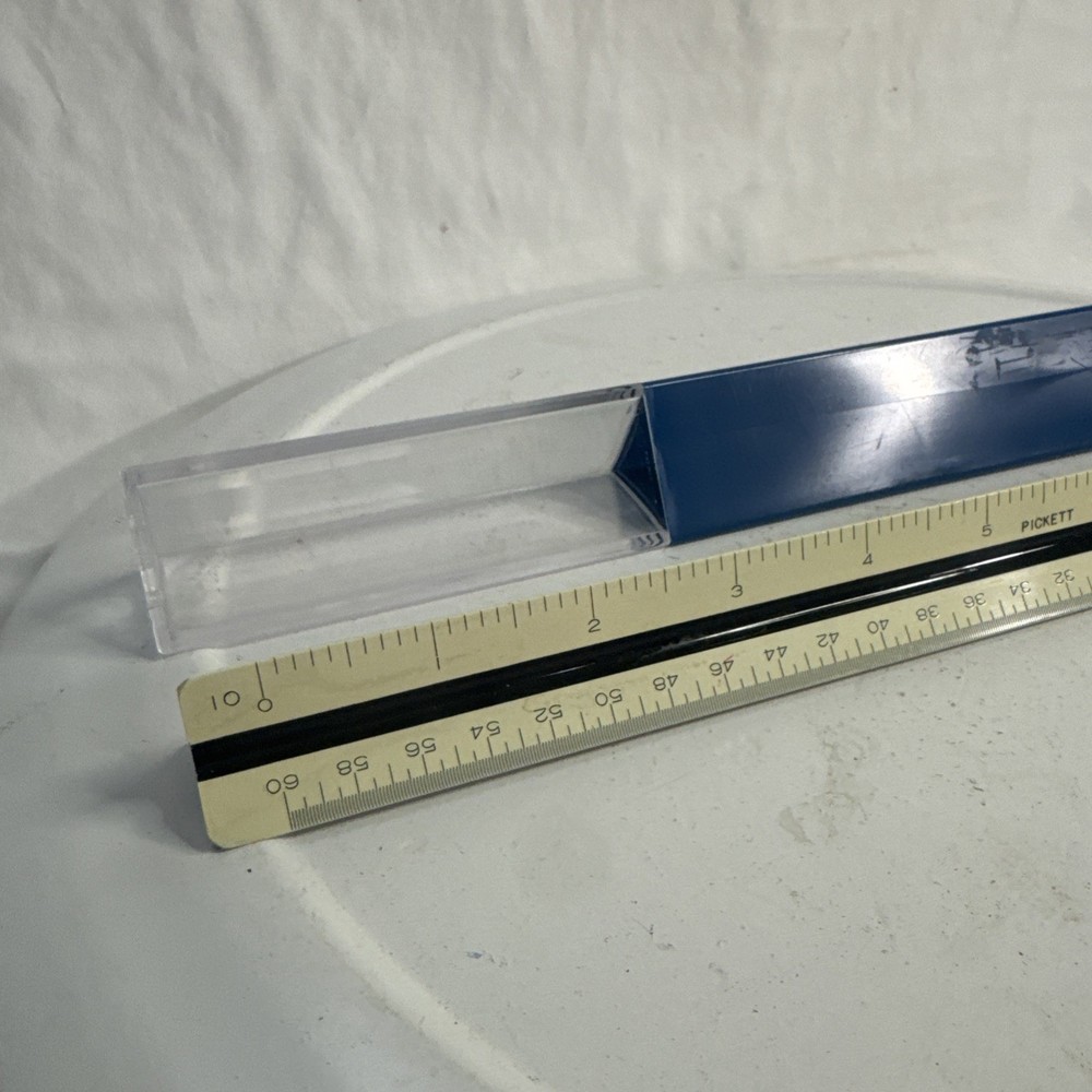 Vintage Pickett Triangle 3 Sided Engineering Ruler Model 235 E Japan K