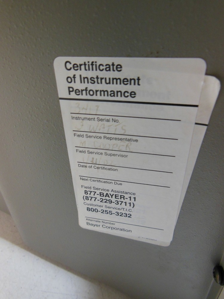 Siemens Bayer Rapidlab 248 Ph Gas Analyzer