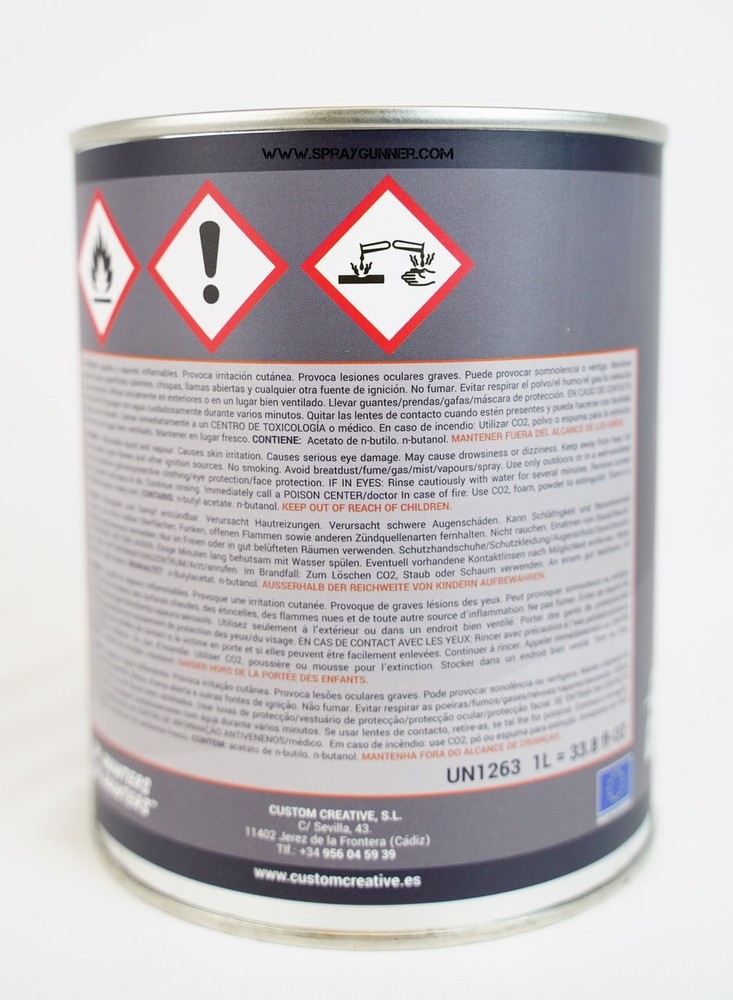 Custom Creative Paints: Light Red 1 liter (33.8oz)