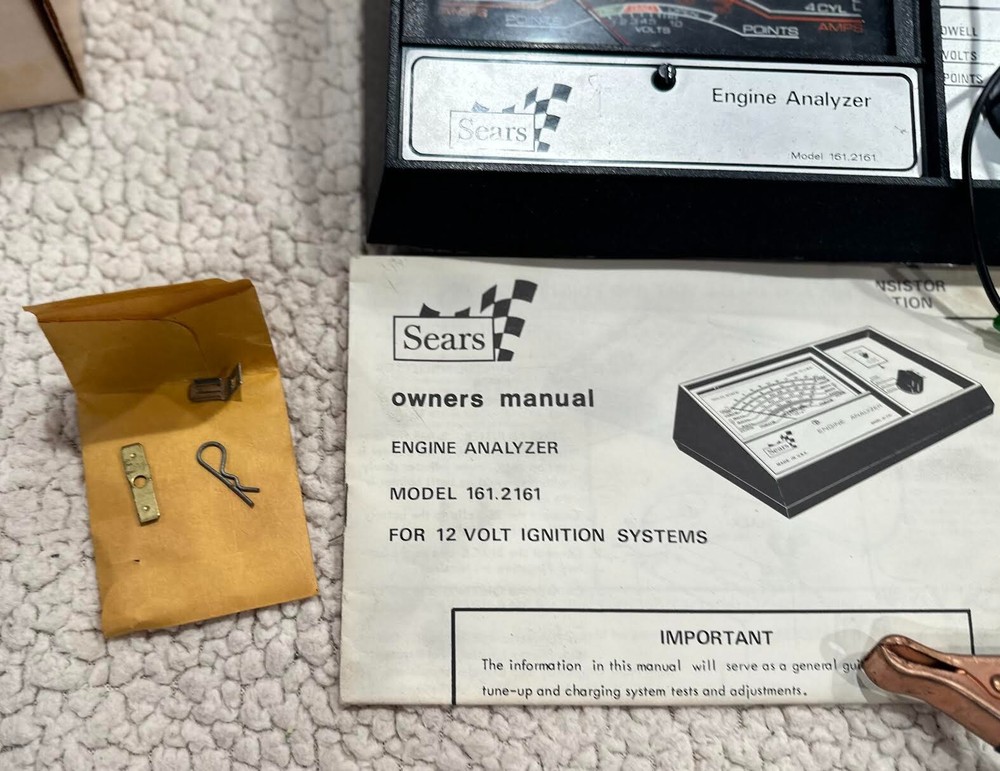 Vintage Sears Solid State Made in USA Engine Analyzer Model 161.2161