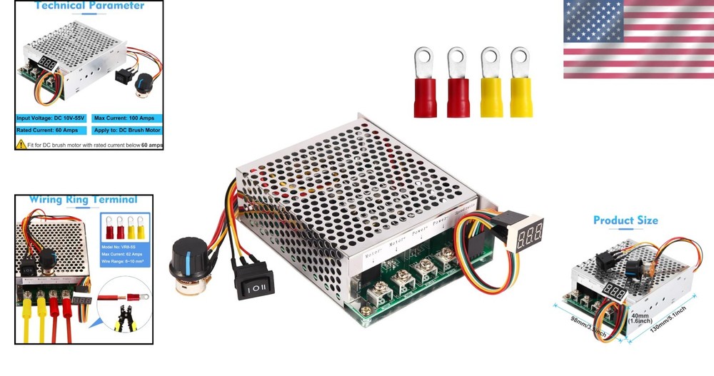 Motor Speed Controller with Forward-Brake-Reverse