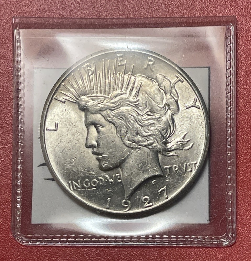 1927 P Peace Silver Dollar, Uncirculated.