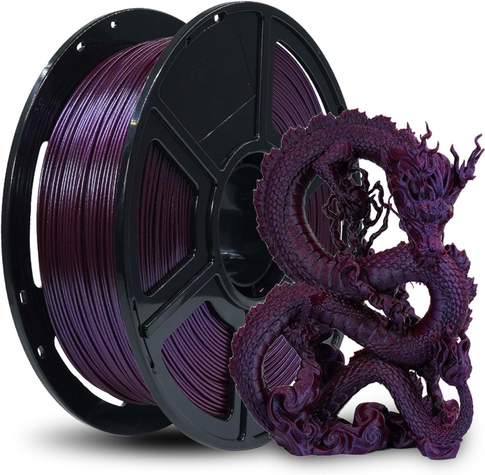 3D Printer Filament, Chameleon PLA Color Shift Filament 1.75mm, Changes Color...
