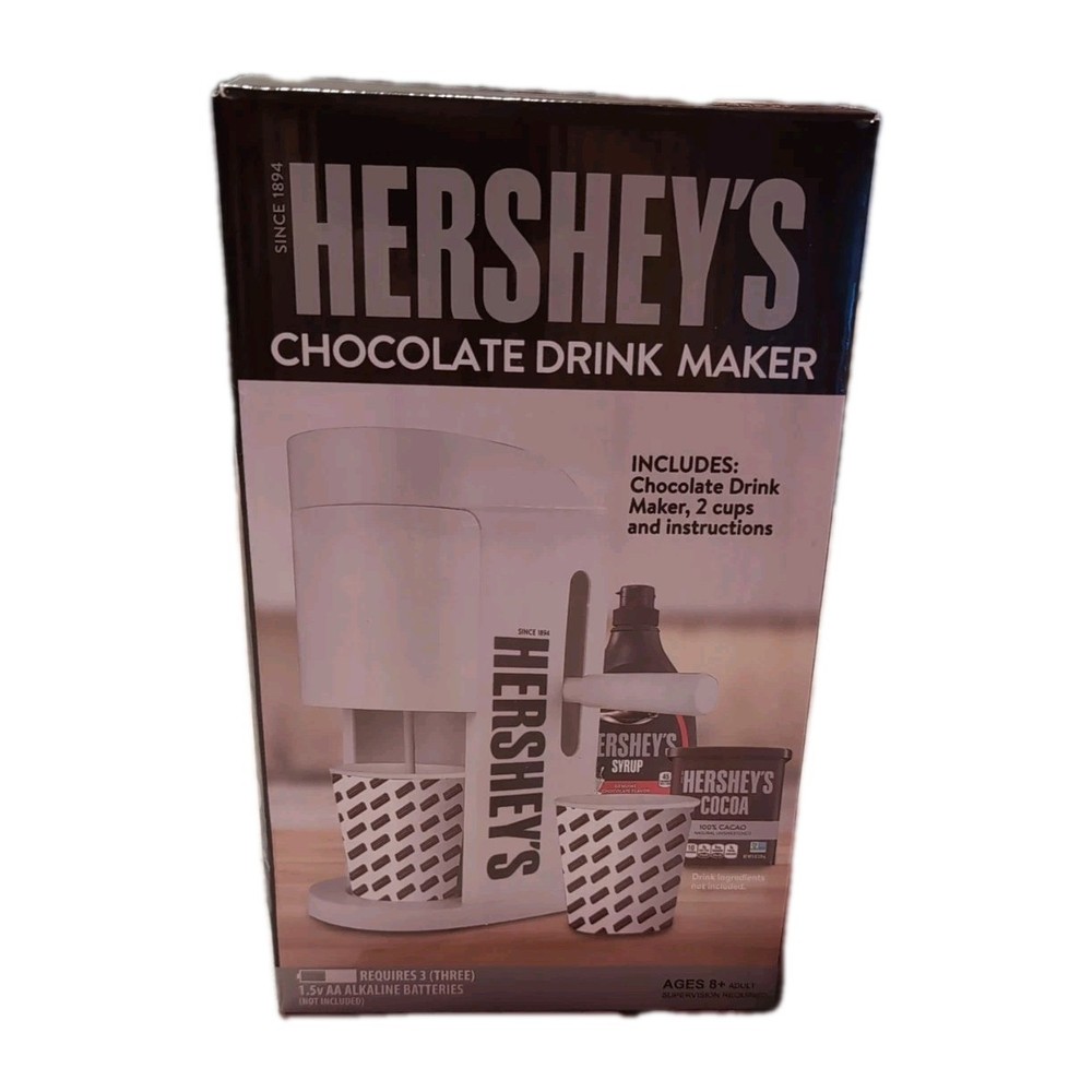 NEW & IN BOX White Hershey's Chocolate Drink Maker  for Hot & Cold Drinks!